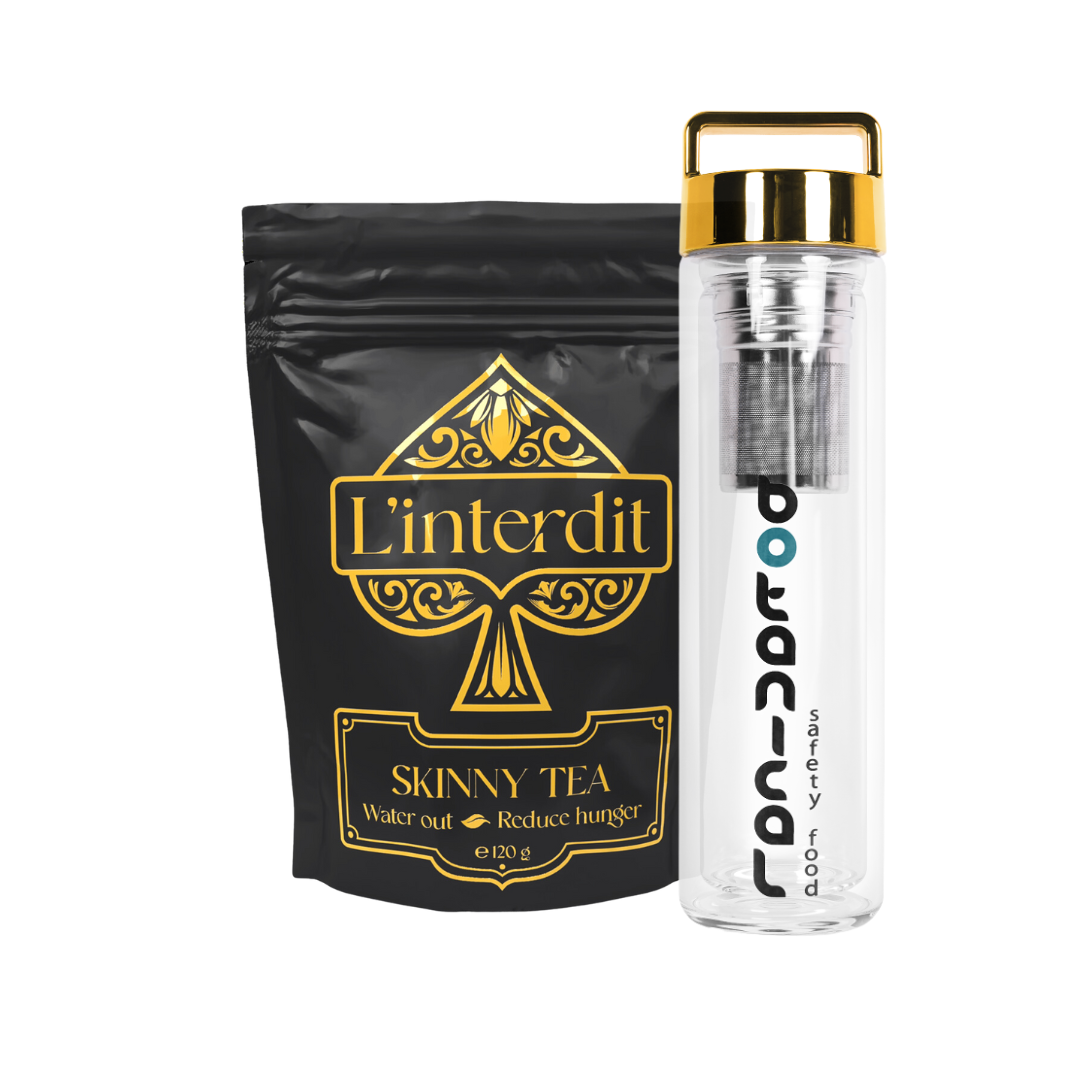 Skinny Duo ( Skinny Tea + Thermo bottle in gold)